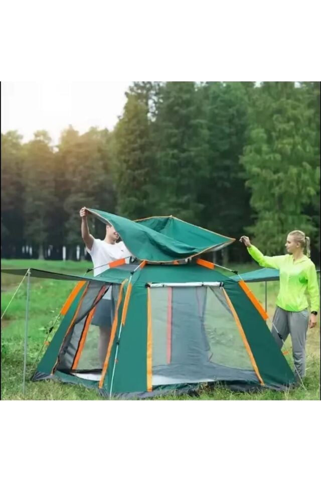 Camp One 6 Kişilik Kamp Doğa Deprem Çadırı Tam Otomatik Profesyonel Çadır