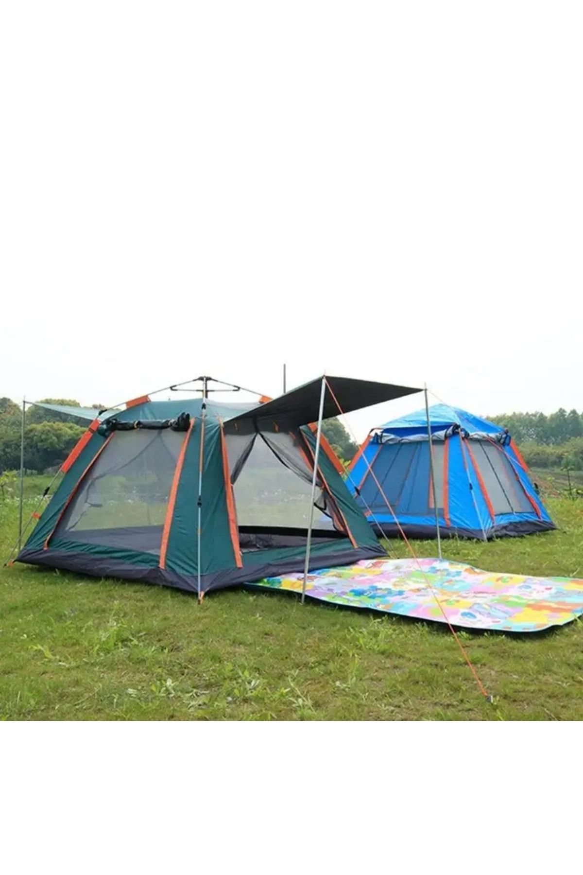 Camp One 6 Kişilik Kamp Doğa Deprem Çadırı Tam Otomatik Profesyonel Çadır