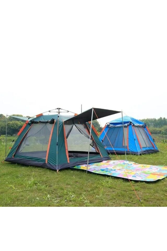 Camp One 6 Kişilik Kamp Doğa Deprem Çadırı Tam Otomatik Profesyonel Çadır