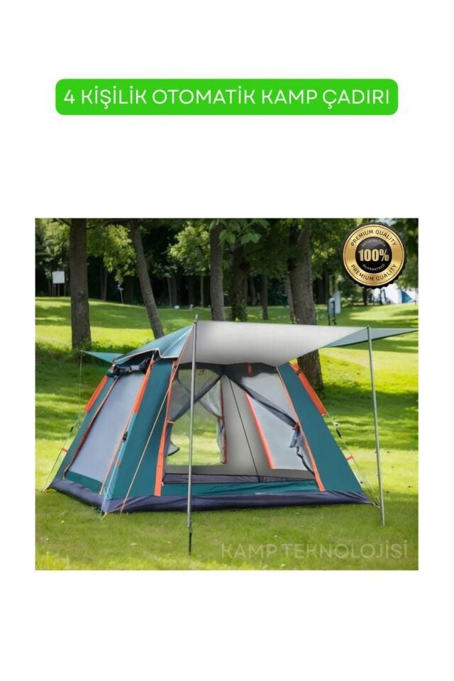 Camp One 6 Kişilik Kamp Doğa Deprem Çadırı Tam Otomatik Profesyonel Çadır