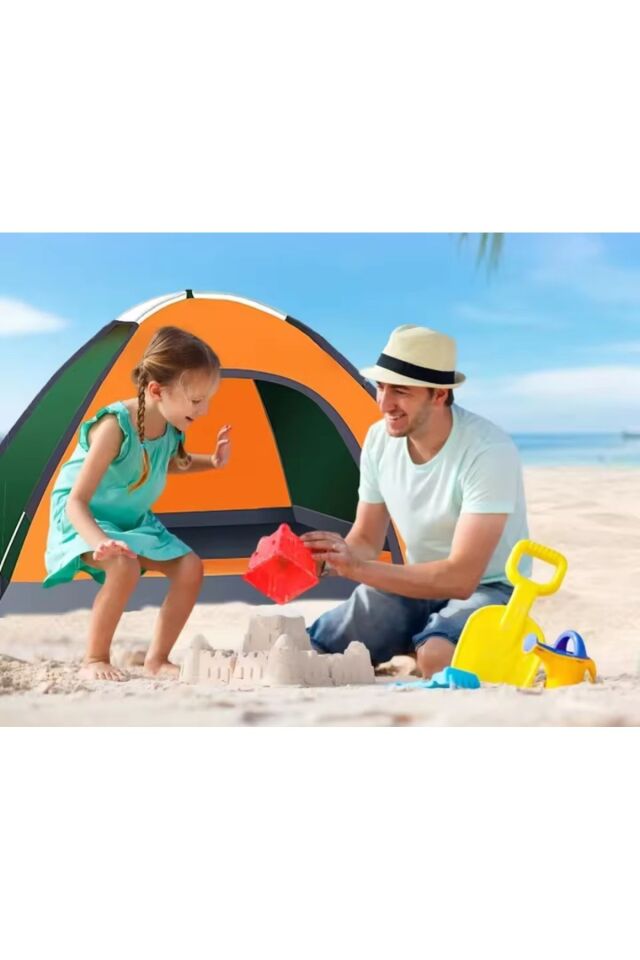 Camp One Portatif Kolay Taşınır 4 Kişilik Manuel Kurulum Kamp Doğa Deprem Çadırı
