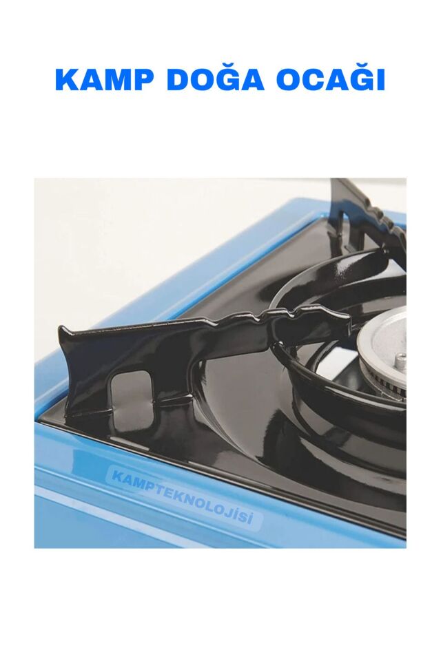 Camp One Portatif Tek Gözlü Stop Emniyetli Profesyonel Kamp Doğa Piknik Gaz Ocağı Yeşil