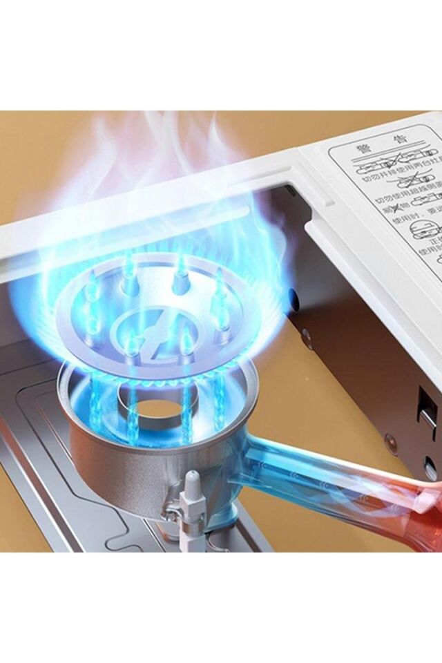 Camp One Portatif Tek Gözlü Stop Emniyetli Profesyonel Kamp Doğa Piknik Gaz Ocağı Yeşil