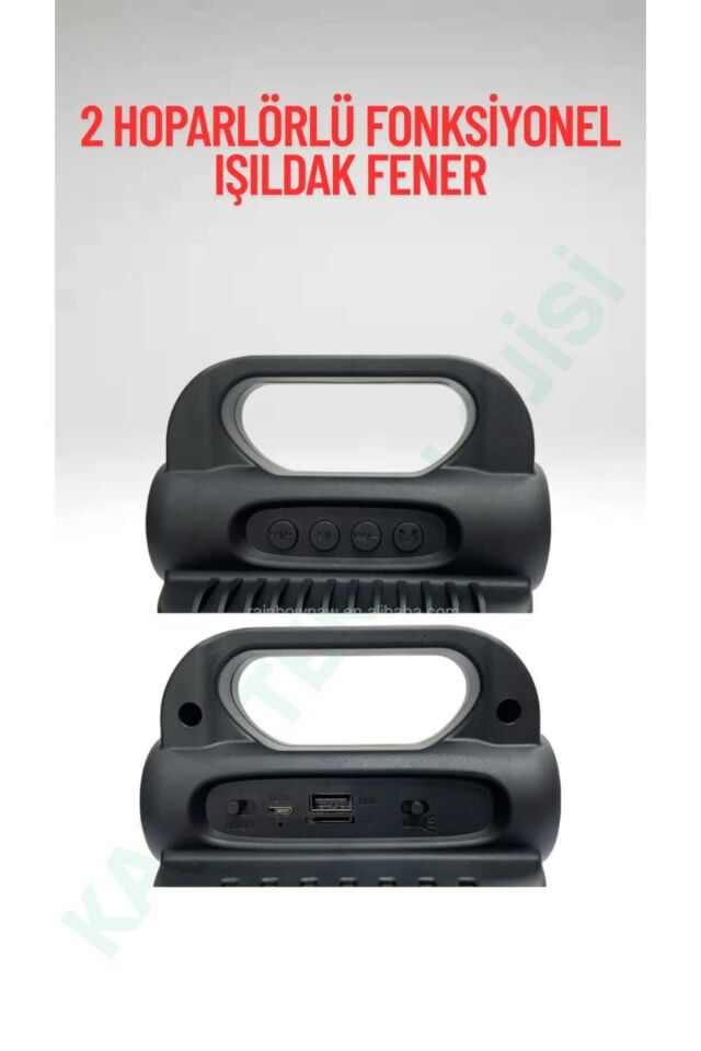 Kamp Teknolojisi Güneş Enerjisi Işıldak Fener Güçlü Speaker Hoparlör 2 x 3'' 5W FM Radyo