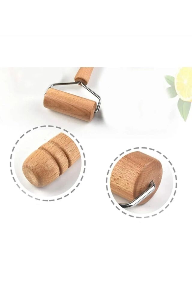 Kamptek Ahşap Atölyesinden Rulo Hamur Açıcı Merdane Pizza Börek Hamur Açma Silindiri