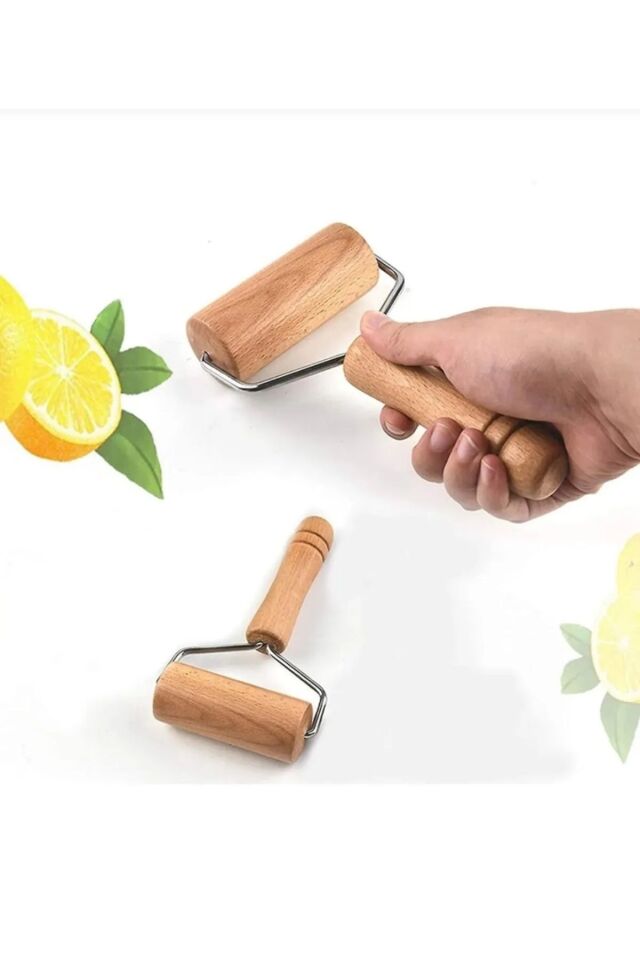 Kamptek Ahşap Atölyesinden Rulo Hamur Açıcı Merdane Pizza Börek Hamur Açma Silindiri