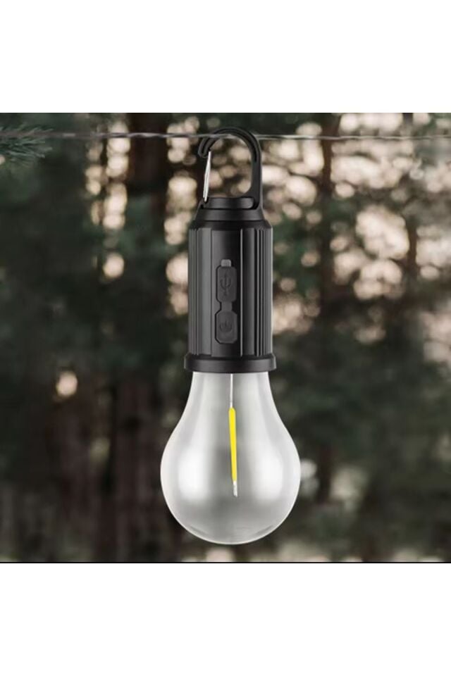 Profesyonel Kamp Çadır LED Ampül Sarjlı 3 Modlu Ampül Askı Aparatlı Özel Tasarım