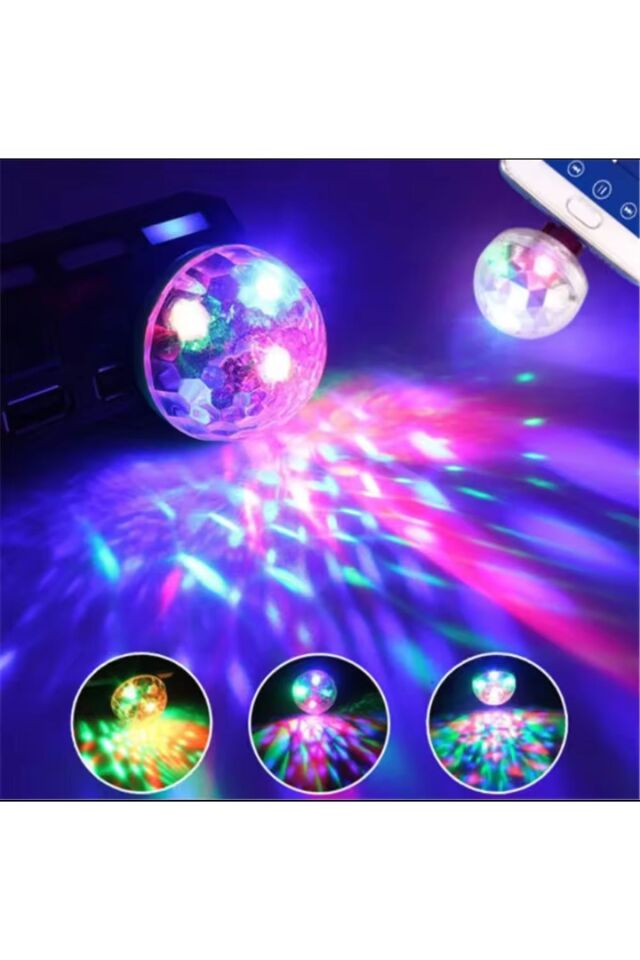 Mini Işık Disko Parti Işığı Sese Duyarlı Telefon Bilgisayar Televizyon Bağlayabilme LED Işık