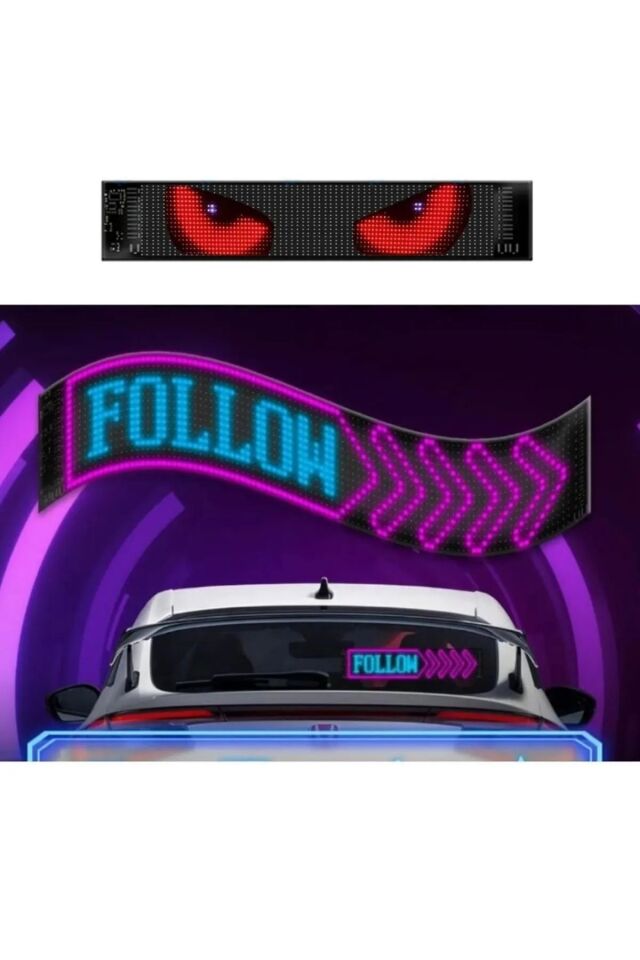 LED Panel Tabela  Dükkan , Araba , Ev , Ofis İçin Kullanım Uygulama Üzerinden Kontrollü LED Işık