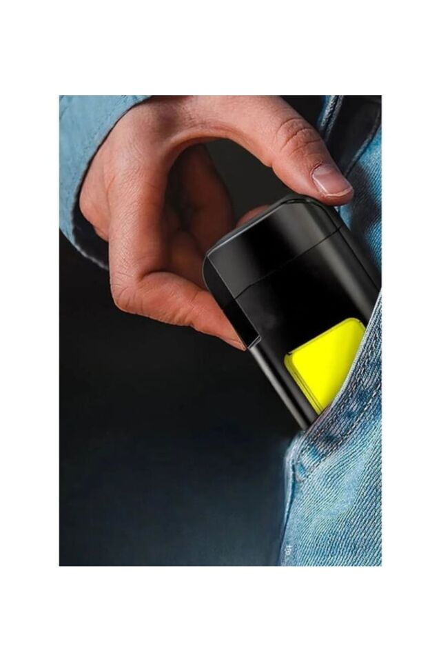Şarjlı Yüksek Parlak ve Enerji Tasarruflu COB LED Lamba Rüzgar Geçirmez Çakmaklı Fener Kamp Çakmağı