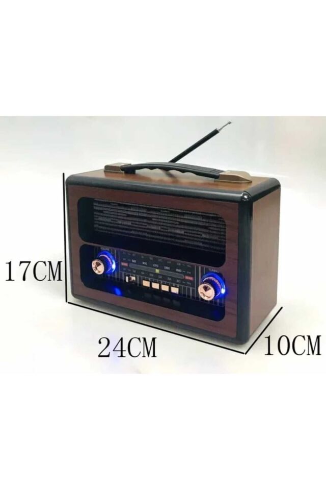 Büyük Boy Şarjlı Nostaljik Led Işıklı Speakr Radyo