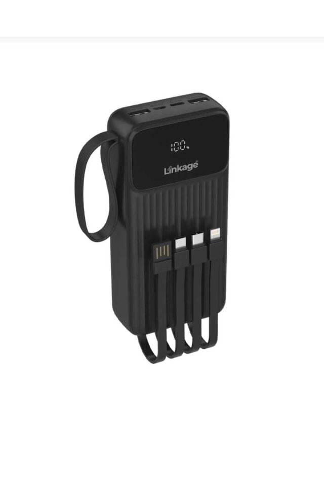 30.000 mAh 4xUSB LCD Ekranlı 22.5W Dahili Mikro, Type-C, Lightning Powerbank