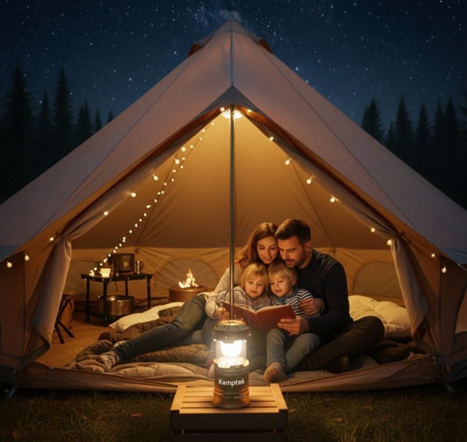 Led Taşınabilir Çadır Kamp Dış Mekan Lambası Feneri Fonksiyonlu