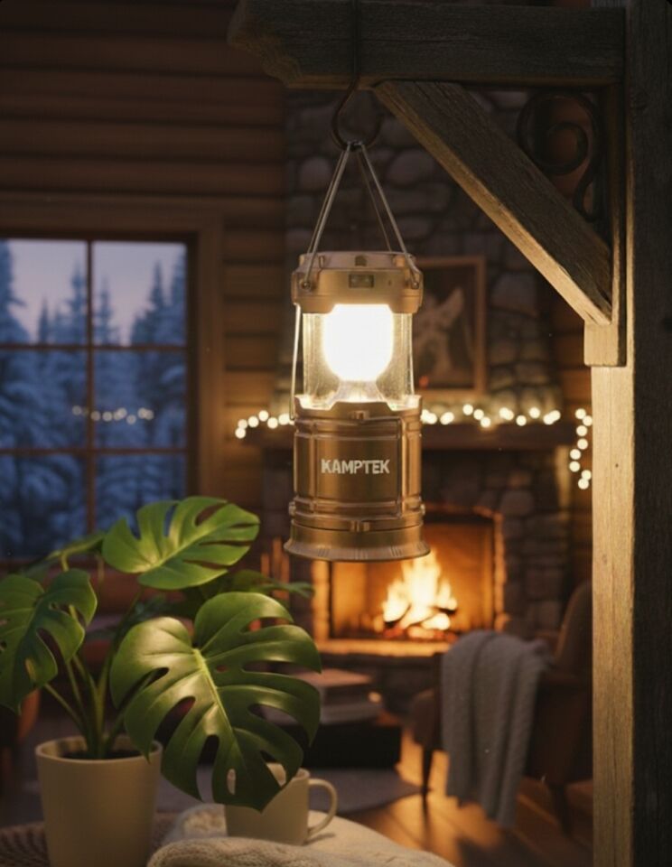 Led Taşınabilir Çadır Kamp Dış Mekan Lambası Feneri Fonksiyonlu