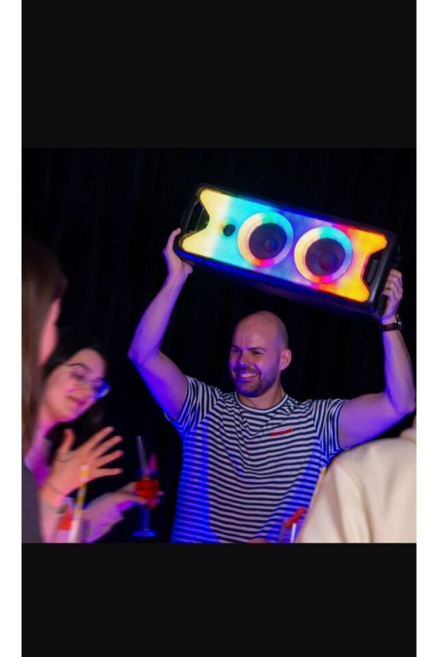 Büyük Boy 2*8 İnç Hoparlör Subwoofer Outdoor Dj Doğa Açık Alan Ses Sistemi Kumandalı Mikrafonlu