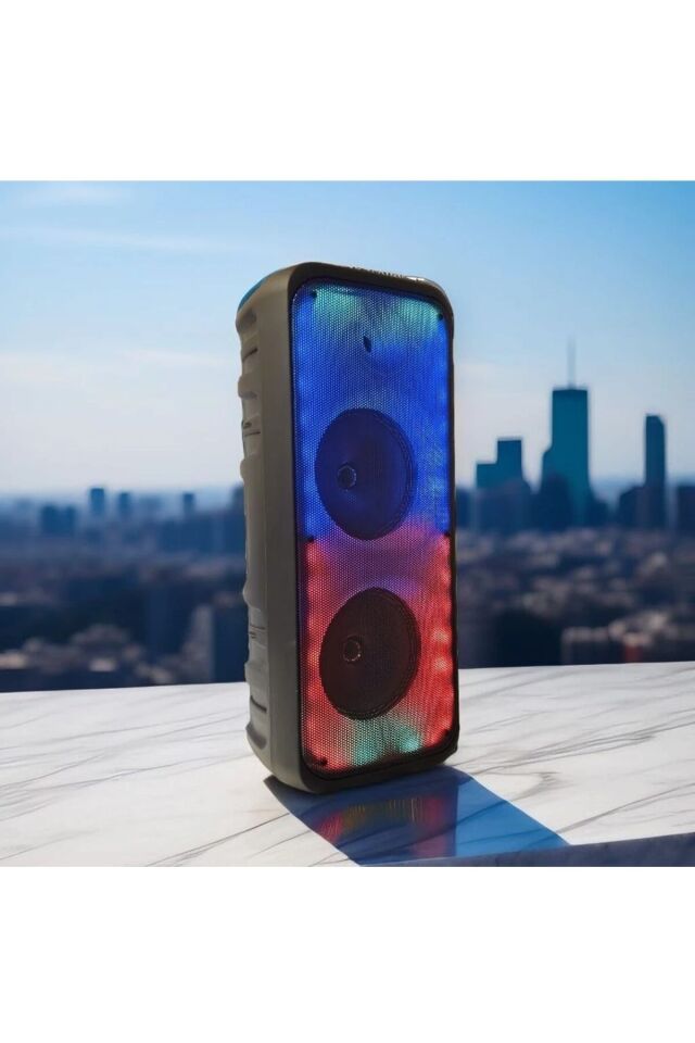 Büyük Boy 2*8 İnç Hoparlör Subwoofer Outdoor Dj Doğa Açık Alan Ses Sistemi Kumandalı Mikrafonlu