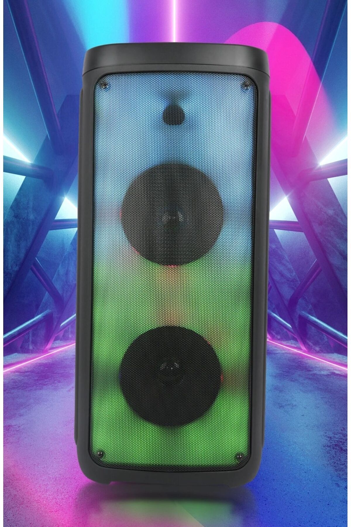 Büyük Boy 2*8 İnç Hoparlör Subwoofer Outdoor Dj Doğa Açık Alan Ses Sistemi Kumandalı Mikrafonlu
