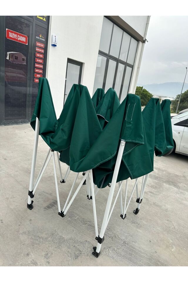 Kamptek Çadır Ürünler 300 X 300 Gazebo Katlanır Çardak Renk Şeçenekli Yeşil