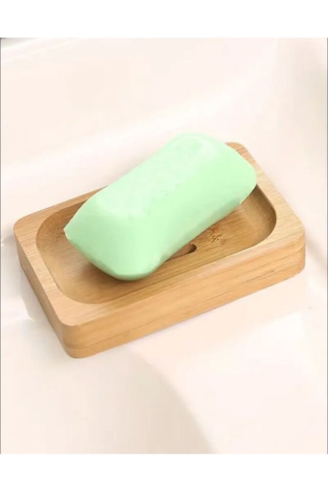 Kamptek Ahşap Bambu Katı El Sabunluğu Kare - Yuvarlak