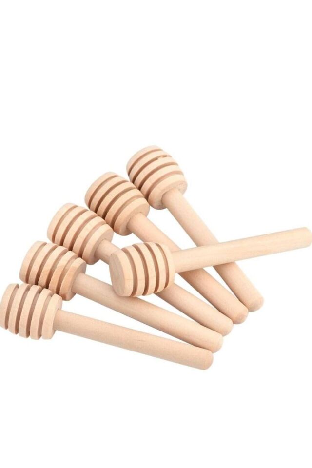 Ahşap 100 Lü Ahşap Mini 6 Cm Bal Kaşığı Daldız Magnet Düğün & Nişan & Kına