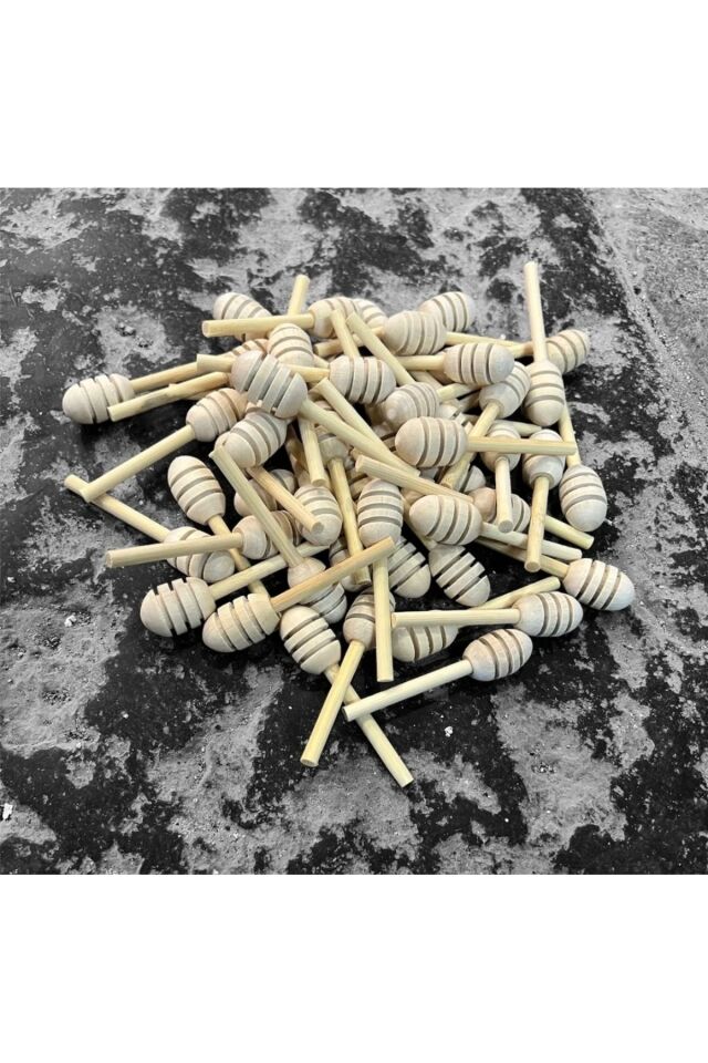 Kamptek Ahşap Mini Bal Kaşığı 6 Adet Paketli 6 Cm