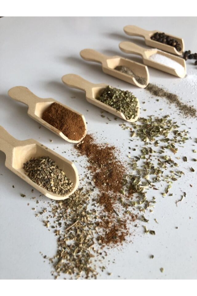 6 Adet Baharat Küreği Kaşığı