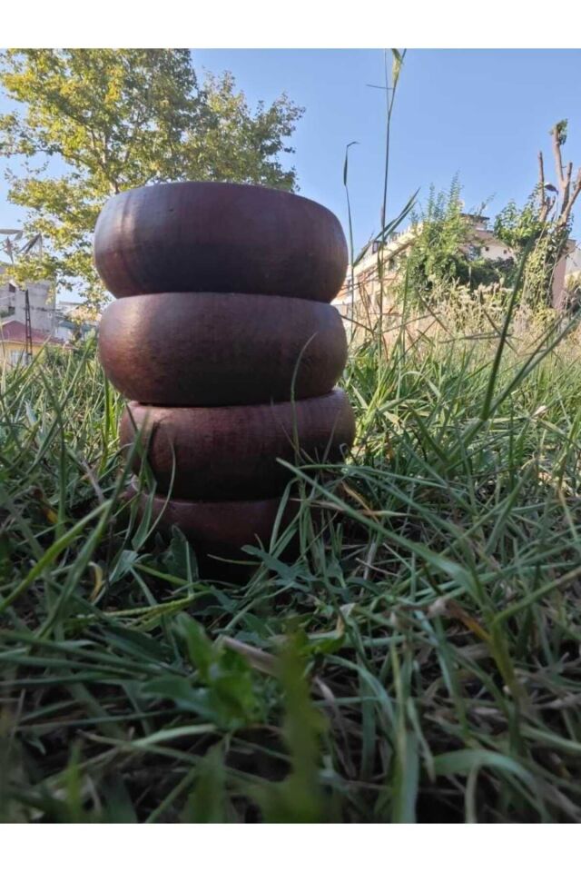 Ahşap Atölyesinden Ahşap Küçük Boy Tasarım Organik Çerezlik Kase 1 Adet