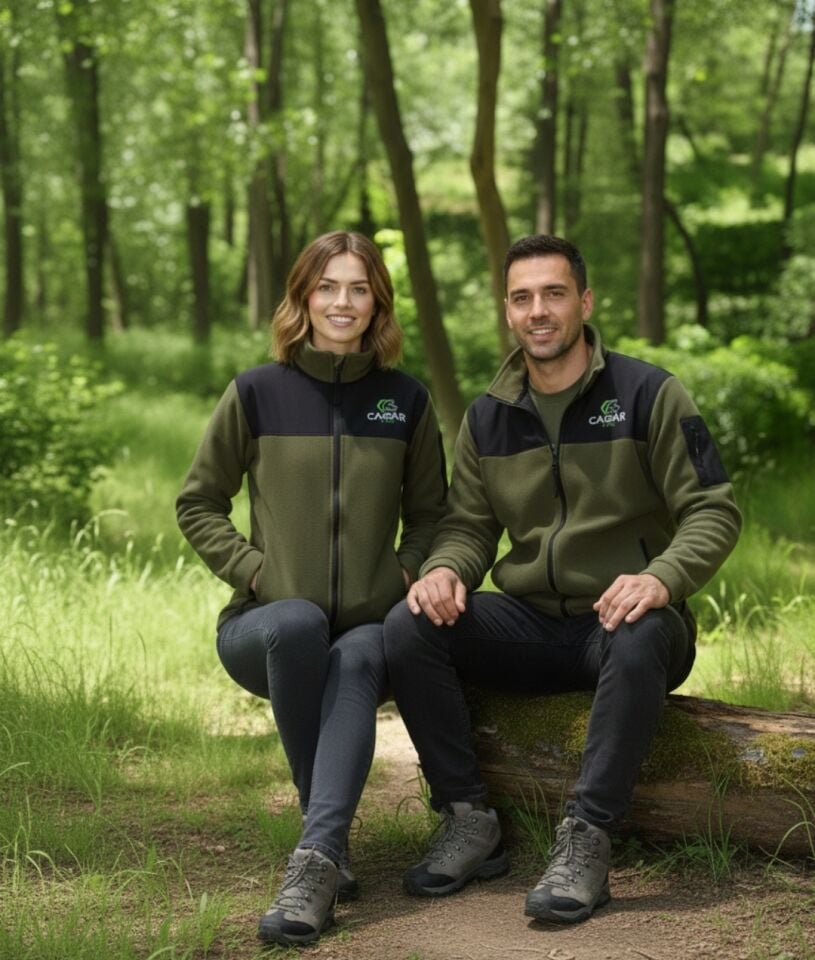 Camp One Slim Fit Anti Pilling Tüylenme Yapmayan Tam Fermuar Shoftshell Sweatshirt 3 Cepli Yerli Yşl