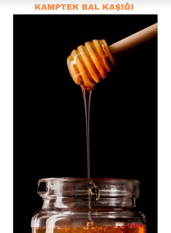 Organik Ahşap Bal Kaşığı Sağlık Dostu 15 Cm Bal Kaşığı Reçel Kaşığı 2 Adet