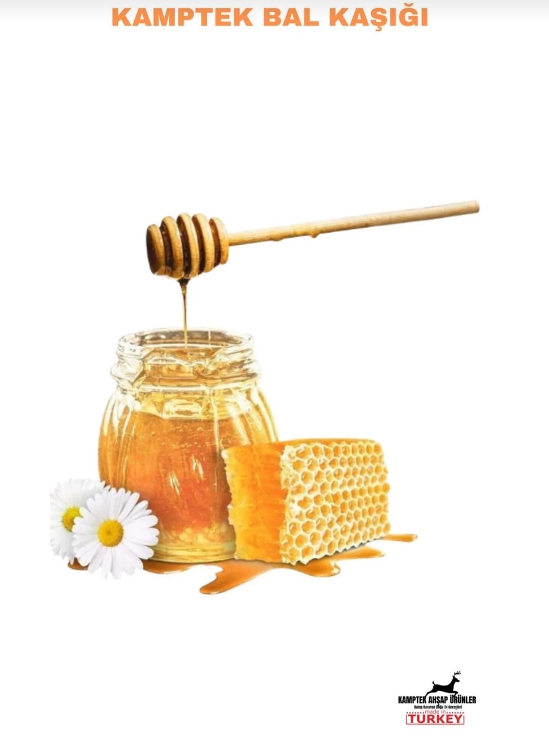 Organik Ahşap Bal Kaşığı Sağlık Dostu 15 Cm Bal Kaşığı Reçel Kaşığı 2 Adet