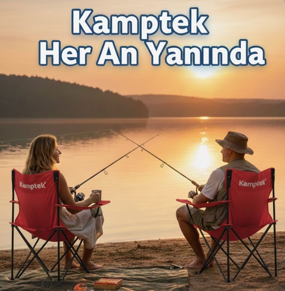 Katlanır Kamp Doğa Piknik Sandalyesi Kılıf Hediyeli