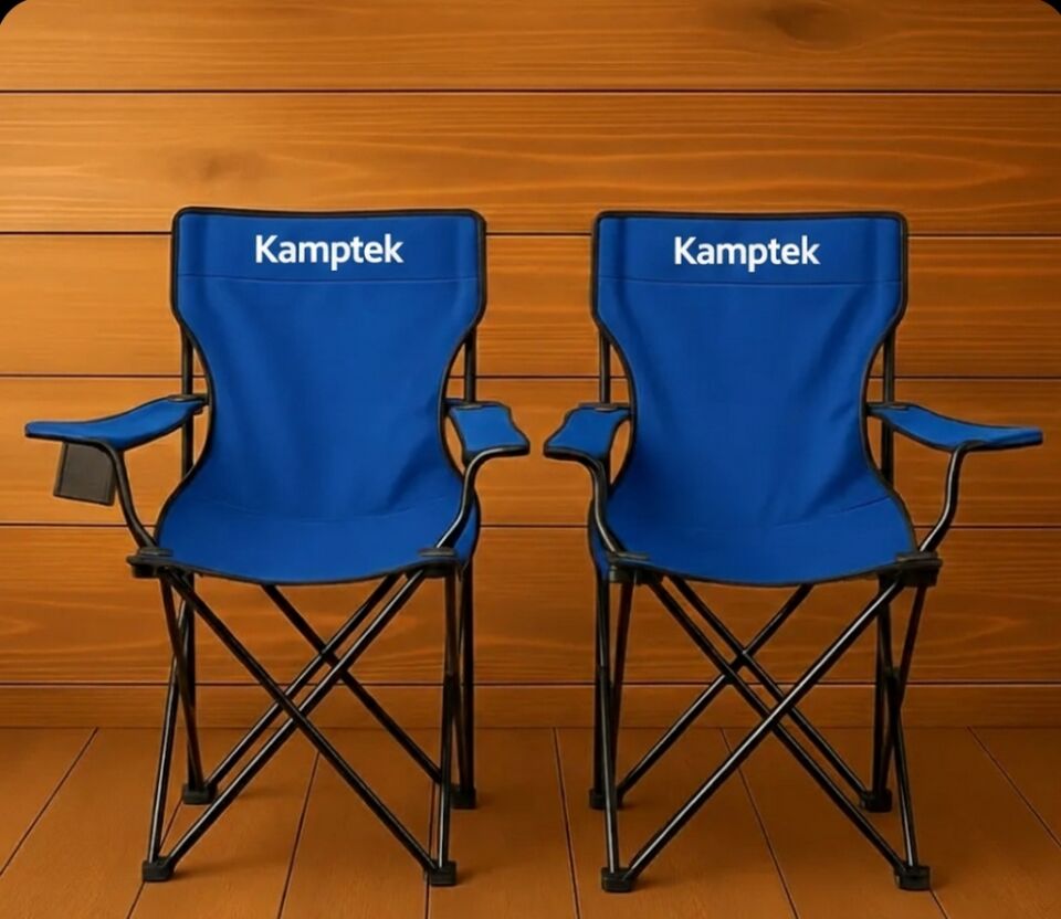 Katlanır Kamp Doğa Piknik Sandalyesi Kılıf Hediyeli 2 Adet Lacivert