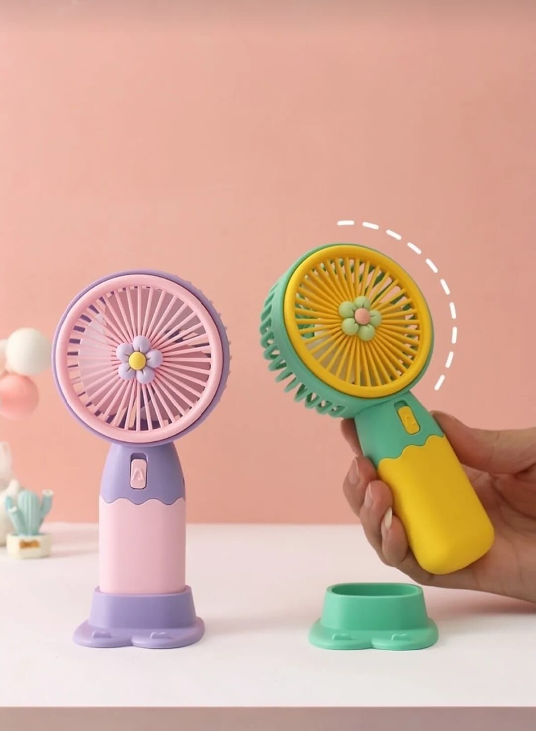 Kamptek Sarj Edilebilir Mini Taşınabilir El Fanı El Vantilatör Karışık Modeller
