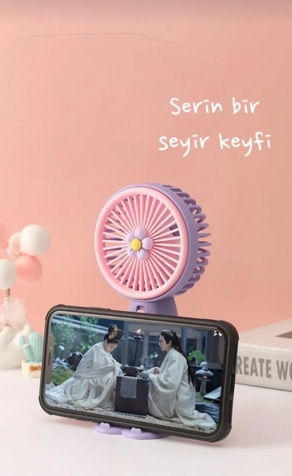 Kamptek Sarj Edilebilir Mini Taşınabilir El Fanı El Vantilatör Karışık Modeller