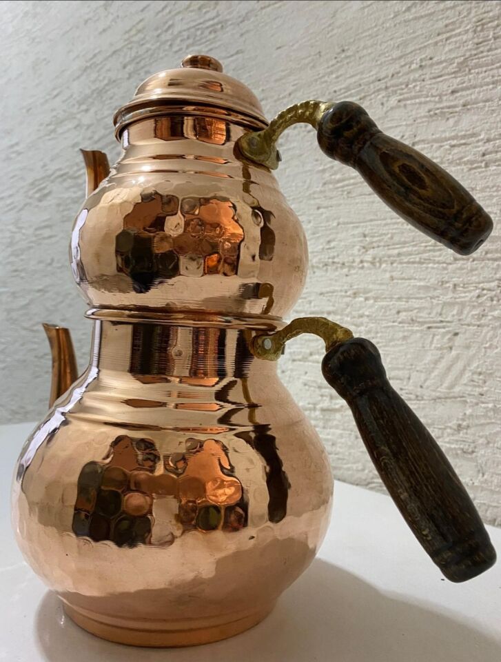 Bakır Çaydanlık Takımı Özel Seri