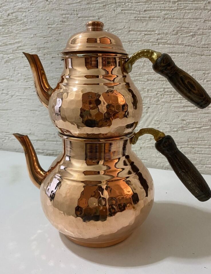Bakır Çaydanlık Takımı Özel Seri