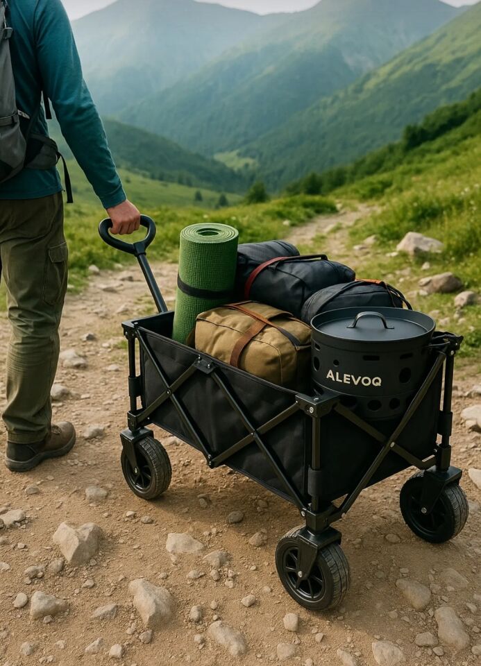 Katlanabilir Kamp Masalı Profesyonel Taşıma Arabası No:2 Büyük