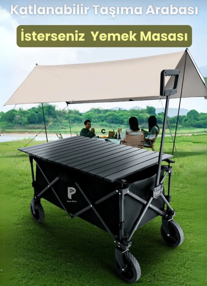 Katlanabilir Kamp Masalı Profesyonel Taşıma Arabası No:2 Büyük