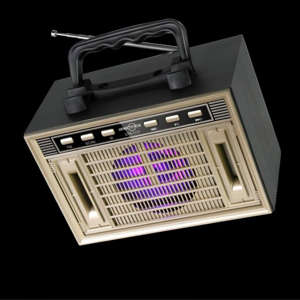 Nostaljik Radyo  Şarj Edilebilir Pilli Bluetooth Radyo, USB/TF/FM'i Destekler Yeni Seri Orta Boy