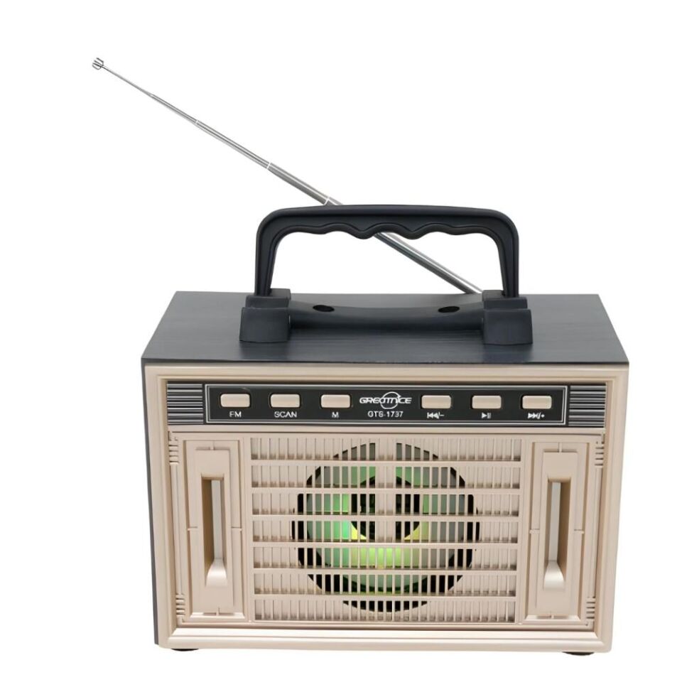 Nostaljik Radyo  Şarj Edilebilir Pilli Bluetooth Radyo, USB/TF/FM'i Destekler Yeni Seri Orta Boy