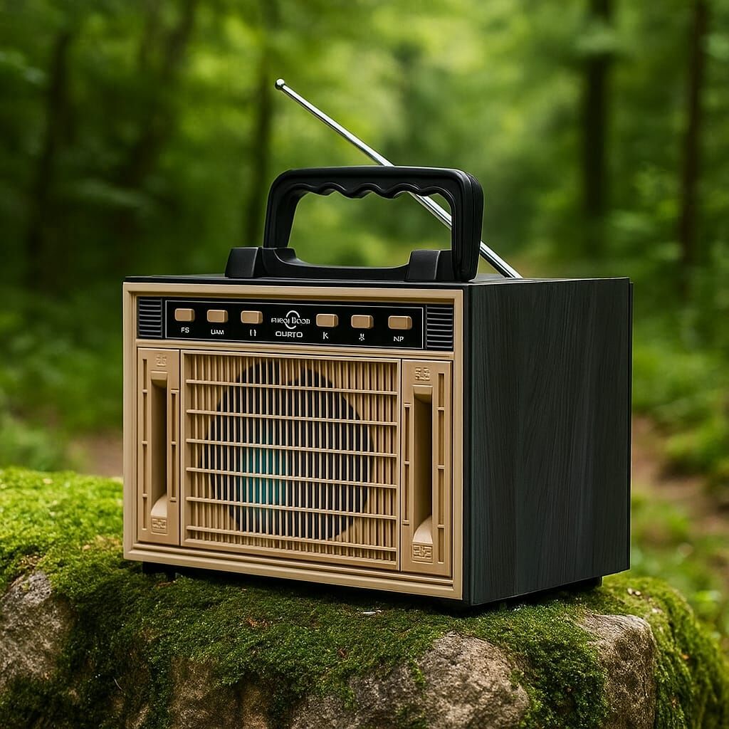 Nostaljik Radyo  Şarj Edilebilir Pilli Bluetooth Radyo, USB/TF/FM'i Destekler Yeni Seri Orta Boy