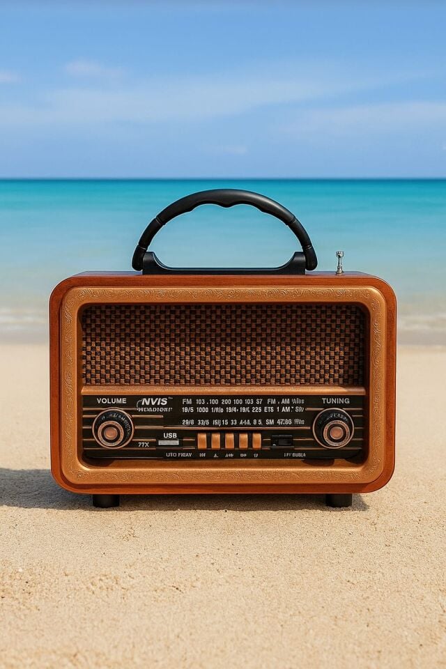 Taşınabilir Nostaljik Fm Radyo Bluetooth + Tf Kart + USB Destekli Ahşap Tasarım Yeni Nesil Radyo Ort