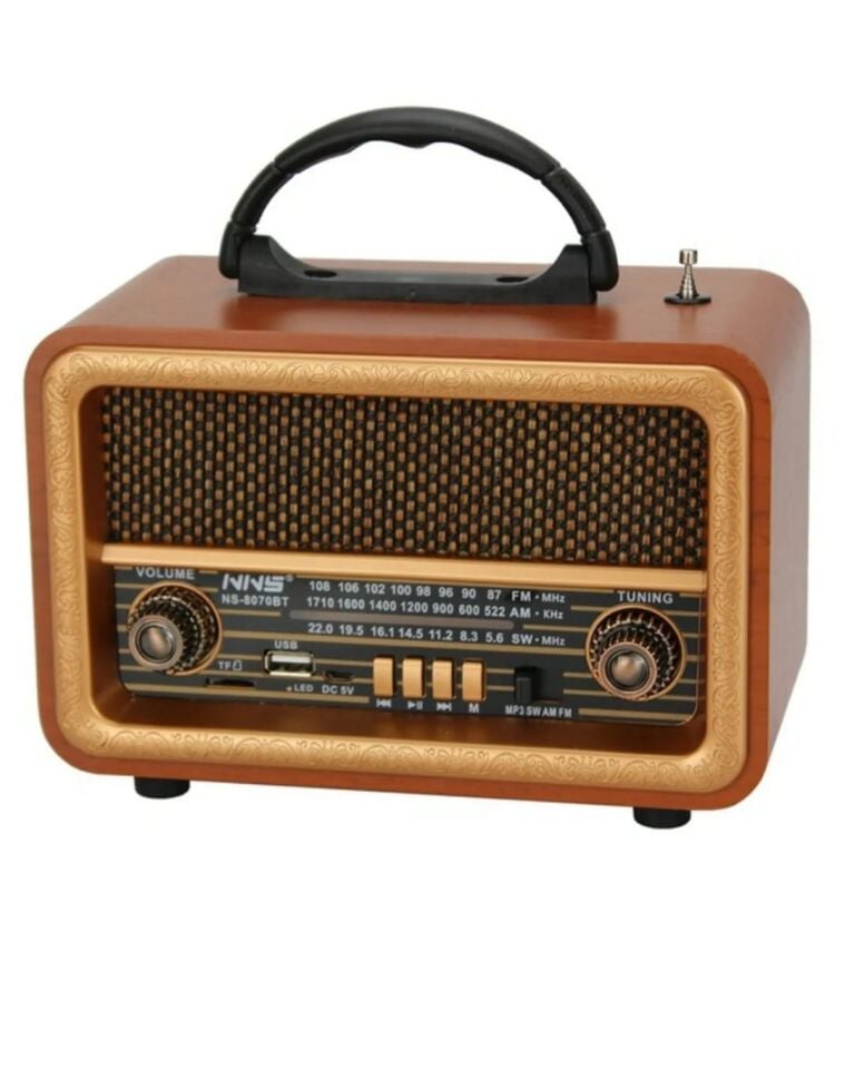 Taşınabilir Nostaljik Fm Radyo Bluetooth + Tf Kart + USB Destekli Ahşap Tasarım Yeni Nesil Radyo Ort
