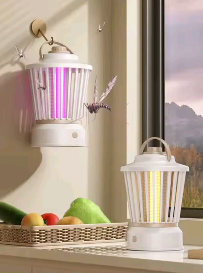 Siyah Şarjlı Uv Işıklı Elektrikli Sivrisinek Öldürücü Lamba Sinek Kovucu Sineksavar