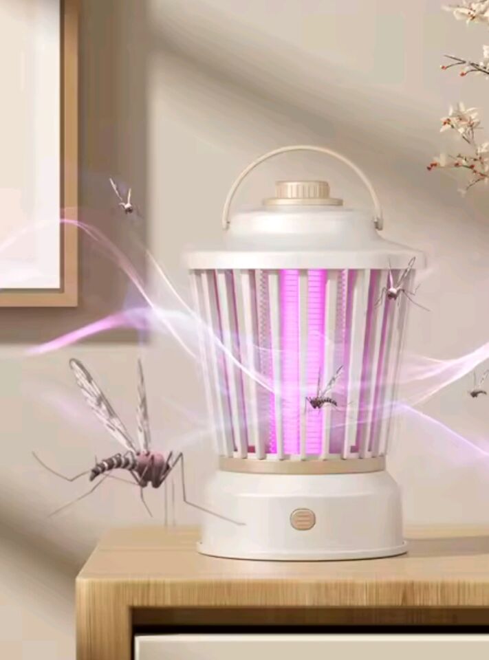 Siyah Şarjlı Uv Işıklı Elektrikli Sivrisinek Öldürücü Lamba Sinek Kovucu Sineksavar