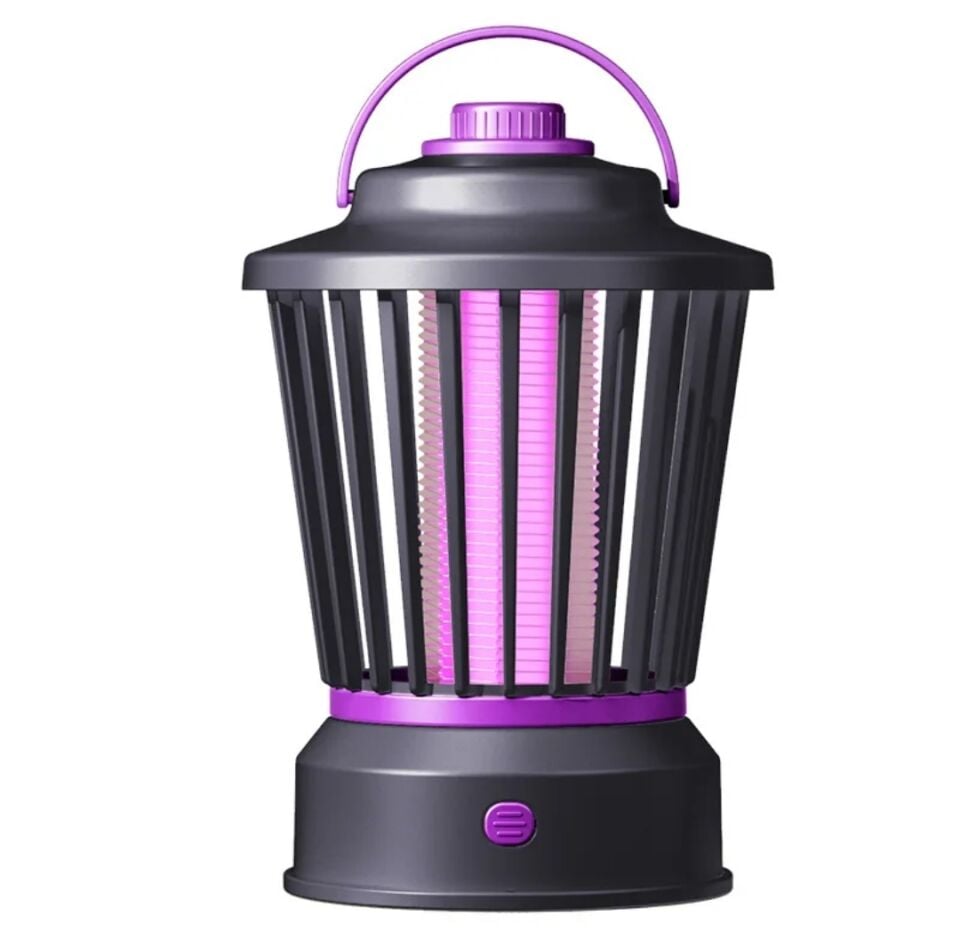 Siyah Şarjlı Uv Işıklı Elektrikli Sivrisinek Öldürücü Lamba Sinek Kovucu Sineksavar