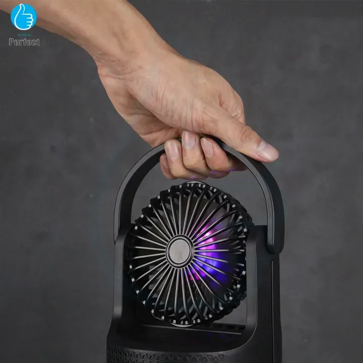 Vantilatörlü Hoparlör RGB LED Işıklı Fonksiyonel Speaker