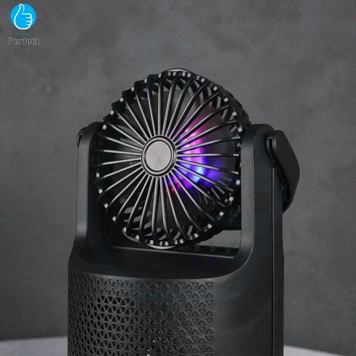 Vantilatörlü Hoparlör RGB LED Işıklı Fonksiyonel Speaker