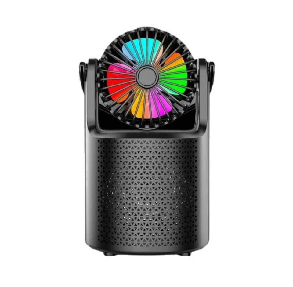 Vantilatörlü Hoparlör RGB LED Işıklı Fonksiyonel Speaker