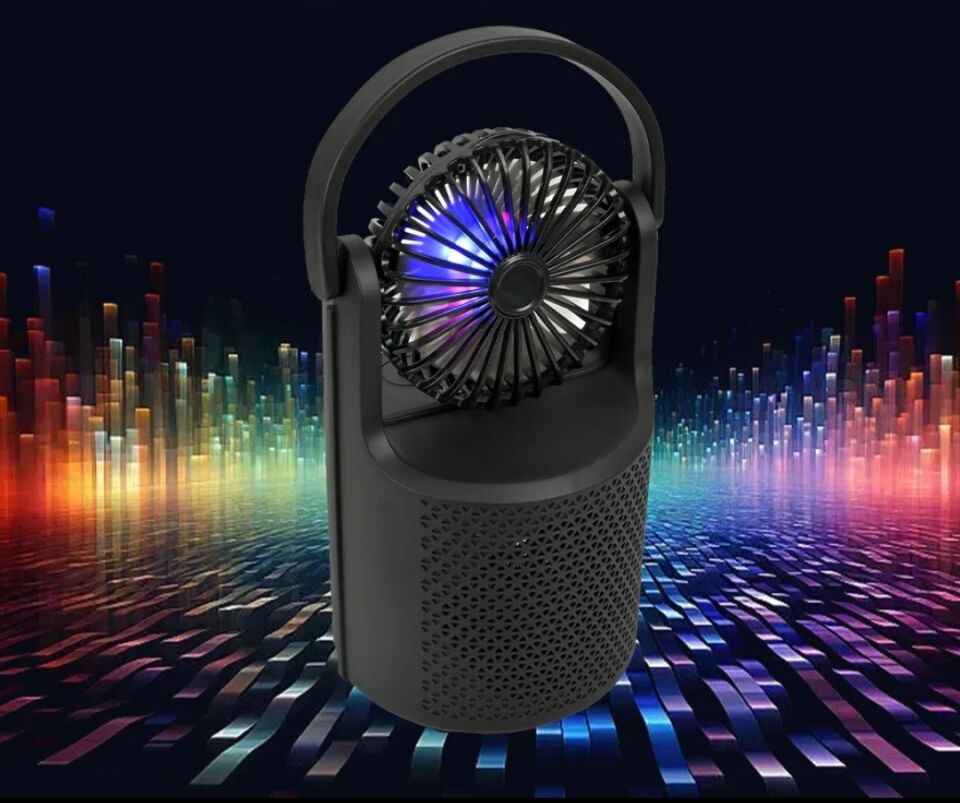 Vantilatörlü Hoparlör RGB LED Işıklı Fonksiyonel Speaker